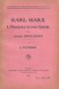 Karl Marx. L'Homme et son Génie.. [COMMUNISME] [MARX (Karl)] DINER-DENES (Joseph).