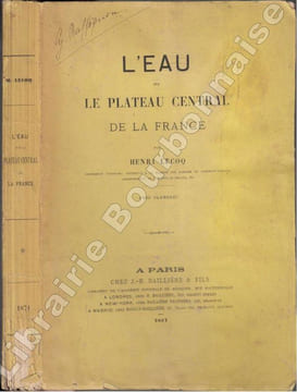 L'eau sur le Plateau Central de la France.. LECOQ (Henri).