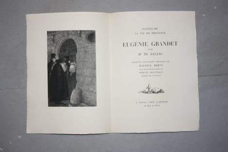 Scènes de la vie de province. Eugénie Grandet. . BALZAC (Honoré de) - [BERTY (Maurice)].