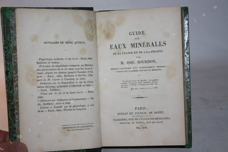 Guide aux eaux minérales de la France et de l'Allemagne.. BOURDON (Isidore).