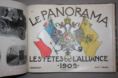 Le Panorama. 1 : Le Président de la République française.- 2 : Les fêtes de l'Alliance 1901. - 3 Les fêtes de l'Alliance 1902. - 4 : Les cinq journées russes