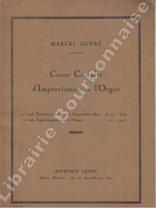 Cours complet d'improvisation à l'orgue. 2 volumes.