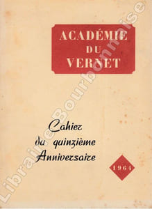 Académie du Vernet , Cahier du quinzième anniversaire. 1964.