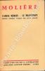L'Amour médecin. Le misanthrope. Edition critique établie par Louis Moland.  . MOLIERE.