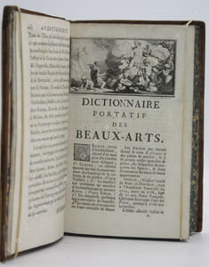 Dictionnaire portatif des beaux-arts, concernant lArchitecture, la Sculpture, la Peinture, la Gravure, la Poésie & la Musique; avec la définition de ces Arts, lexplication des Termes & des Choses qui leur appartiennent [].       