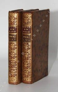 Lettres de Ninon de Lenclos au marquis de Sévigné, avec sa vie. Nouvelle édition revûe exactement. Tome premier lettre Première à XL. Tome second Lettre XLI à XCVIII.