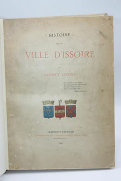 Histoire de la ville d'Issoire. . LONGY (Albert).