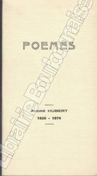 Poèmes. . HUBERT (André).