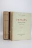 Pensées sur la religion et sur quelques autres sujets. Textes - Notes - Documents.. PASCAL (Blaise).