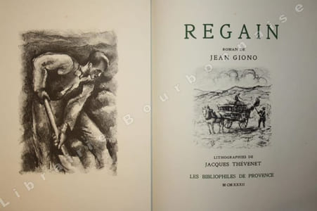Regain. Lithographies originales de Jacques Thévenet.
