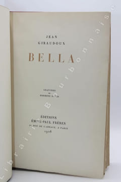Bella. Gravures de Hermine David.. GIRAUDOUX (Jean) - [DAVID (Hermine)].