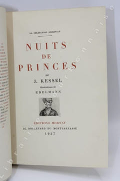Nuits de princes. Illustrations de Edelmann.         200. KESSEL (Joseph) - [EDELMANN (Charles-Auguste)].