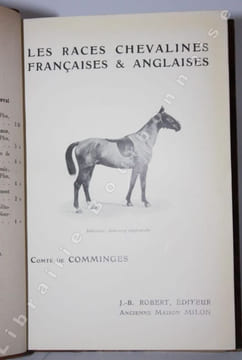 Les races chevalines françaises & anglaises. . COMMINGES (Comte Marie Aymery de).