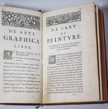 L'art de peinture de Charles Alphonse Du Fresnoy, traduit en François, avec des remarques nécessaires & très amples. . FRESNOY (Charles Alphonse du). 