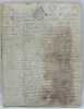 Acte notarié, 1774 ; 6 feuillets in-8 (24 x 19 cm) sur parchemin, manuscrites. Timbre fiscal de la Généralité de Moulins. Tache brune sur le premier ...