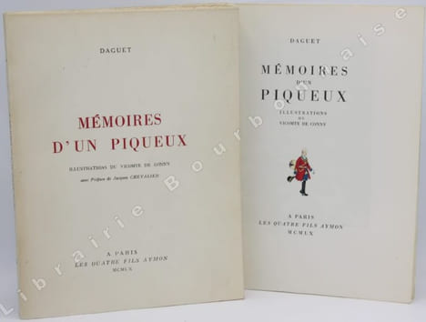 Mémoires d'un piqueux. Illustrations du vicomte de Conny, avec préface de Jacques Chevalier.. DAGUET,  [Gaston LIEVRE, dit].
