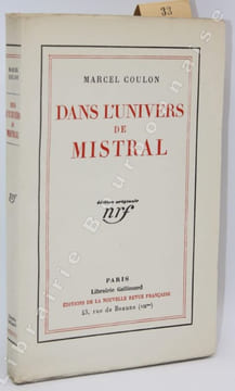 Dans l'univers de Mistral.. COULON (Marcel).
