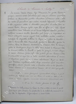 Copie manuscrite du XIXe siècle de 650 titres, actes, quittances, portant le titre de : "MUTUA TRANSMARINA ET SECURITATES. Obligations contractées ...