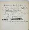 Rimes champêtres. . GILLOUIN (Adrien).