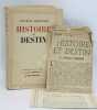 Histoire et destin. . ROUPNEL (Gaston).