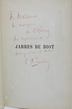 Jarres de Biot.. MAURRAS (Charles).