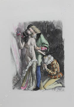La Vie des Dames Galantes. Illustrations de P. E. Bécat.. BRANTÔME (Pierre de Bourdeille, Seigneur de) - [BECAT (Paul-Emile)].