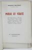 Poésie et vérité.  . MAURRAS (Charles).