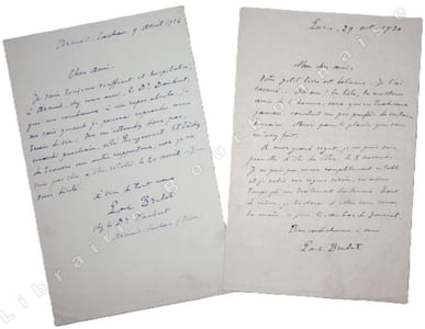 2 lettres autographes signées.
