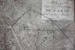 Plan routier de la ville et faubourgs de Paris divisé en 12 mairies. 1818. [PARIS].