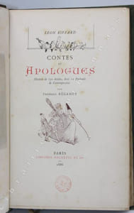Contes et Apologues. Illustrés de 150 dessins, dont 12 Portraits de contemporains par Frédéric Régamey.