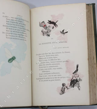 Contes et Apologues. Illustrés de 150 dessins, dont 12 Portraits de contemporains par Frédéric Régamey.. RIFFARD (Léon).- [REGAMEY (Frédéric)].