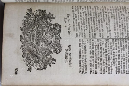 Le Nouveau Testament suivant la traduction des Mrs. de Beausobre & Lenfant.  Très-salutaire, & en même tems instructif pour ceux qui veulent s'exercer dans les Langues allemande & française.  - Das Neue Testament nach des Ubersetzung D. Martin Ltuthers [...]. 