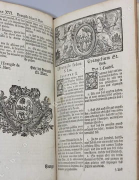 Le Nouveau Testament suivant la traduction des Mrs. de Beausobre & Lenfant.  Très-salutaire, & en même tems instructif pour ceux qui veulent s'exercer ...