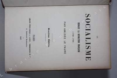 Le socialisme pendant la Révolution française (1789-1798).
