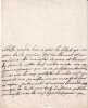 Lettre autographe signée, datée de Saint-Menoux le 14 août [vers 1700].. SAINT-MENOUX  Abbesse Antoinette DE LA CHAISE DAIX. 