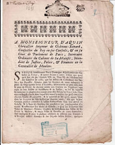 Ordonnance des Gabelle de 1680.