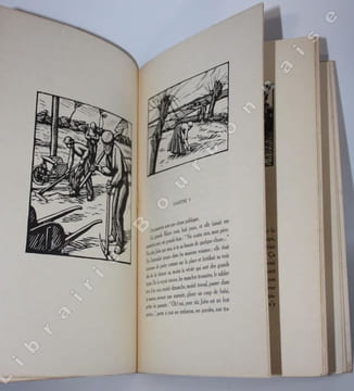 Le Père Perdrix. Trente deux bois originaux de DESLIGNERES. . PHILIPPE (Charles-Louis) - [DESLIGNERES (André)]. 