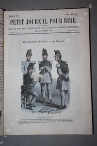 PETIT JOURNAL POUR RIRE. Au bureaux du Journal amusant, du Musée Français-Anglais et des Modes parisiennes.