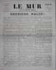 LE MUR D'AUVERGNE, Tous unis pour la libération. N° 9, 14 août 1944. "Dernière halte". . [JOURNAUX - RÉSISTANCE].
