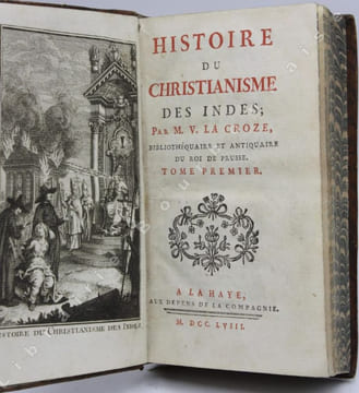 Histoire du christianisme des Indes.[TOME 1 SEUL].. LA CROZE (Mathurin Veyssière de).