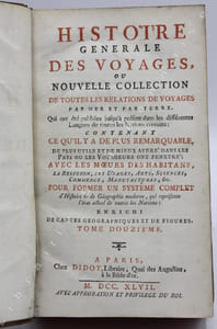 Histoire générale des voyages, ou nouvelle collection de toutes les relations de voyages par mer et par terre. Tome XII. [Guiné - Sierra-Léone].