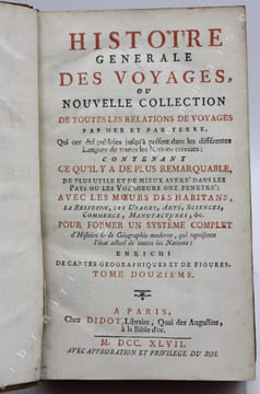 Histoire générale des voyages, ou nouvelle collection de toutes les relations de voyages par mer et par terre. Tome XII. [Guiné - Sierra-Léone].. ...