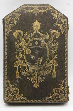 Boite reliquaire aux armes du Pape PIE VI.. [BENOIT VI].