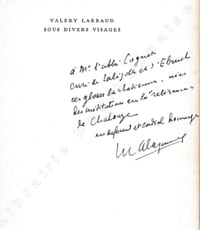 Valery Larbaud sous divers visages. Essai.