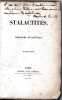 Les stalactites. Deuxi&egrave;me &eacute;dition.. BANVILLE (Th&eacute;odore de).