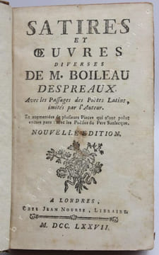 Satires et oeuvres diverses, avec les passages des poëtes latins imités par l'Auteur. et augmentées de plusieurs pièces qui n'ont point encore paru ; ...