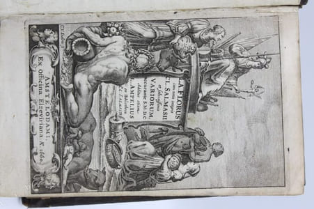 L. A. Florus cum notis integris C. L. Salmasii et selectissimis variorum, accurante S. M. D. C. additus etiam L. Ampelius ex Bibliotheca Cl. Salmasii.
