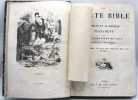 La Sainte Bible contenant l'Ancien et le Nouveau Testament. Traduction par Le Maistre de Sacy. Illustr&eacute;e de 180 gravures d'apr&egrave;s Rapha&euml;l, Michel-Ange, ...
