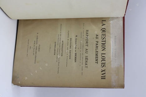 La question Louis XVII au Parlement. Rapport au Sénat fait au nom de la 3e commission des pétitions (Mars 1910) chargée dexaminer la pétition n°44 de ...