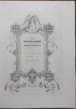 Les douze dames de rhétorique, publiées pour la première fois d'après les manuscrits de la Bibliothèque royale avec une introduction par Louis ...